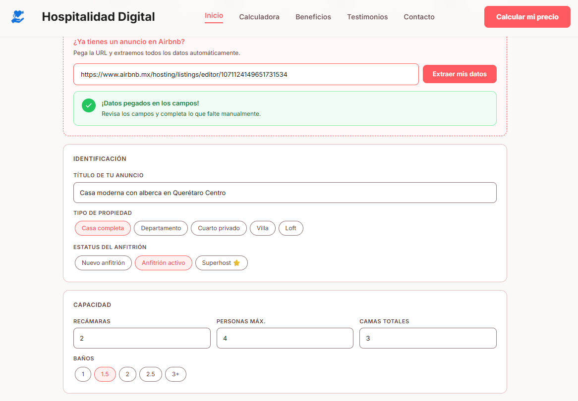 Paso 2: datos cargados automáticamente